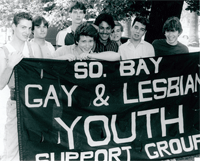 Members of the Gay and Lesbian Youth Support Group