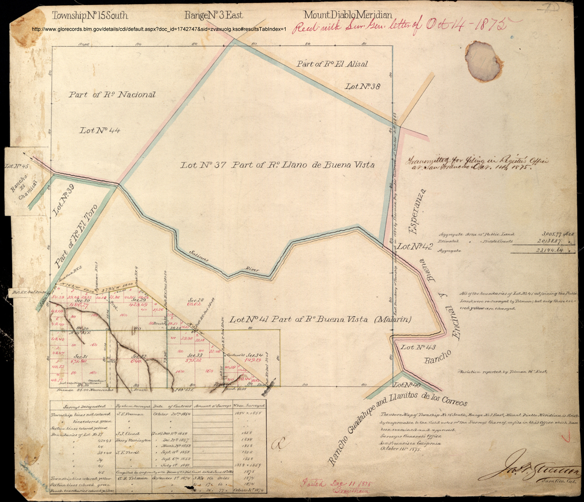 Diseño map of Rancho Buena Vista