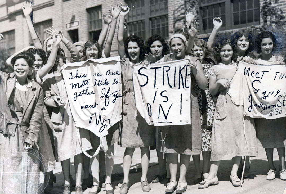 Women Strikers at CalPak Plant #9