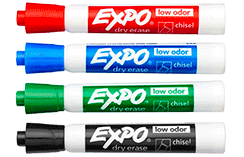 Dry Erase Markers and Erasers