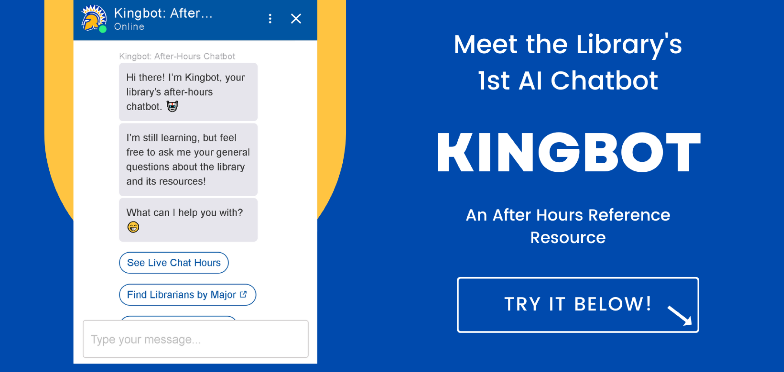 Kingbot, The Library's After-Hours AI Chatbot
