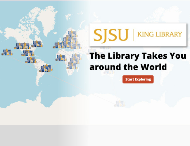 graphic: the library takes you around the world