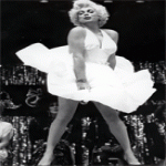 A drag queen performs as Marilyn Monroe